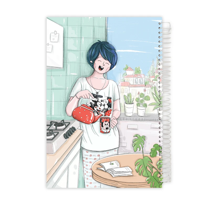 دفتر طراحی 65 برگ طرح دخترانه لبخند صبا کد ROST-115