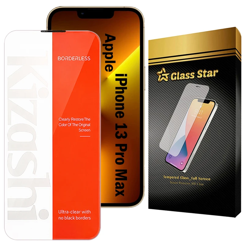 محافظ صفحه نمایش گلس استار مدل KIZNOSTG مناسب برای گوشی موبایل اپل iPhone 13 Pro Max