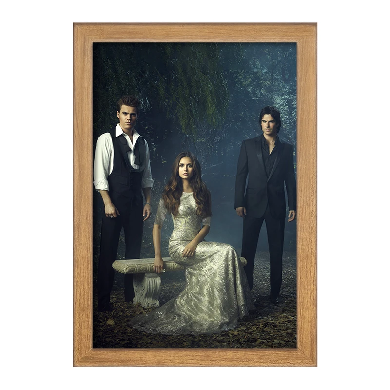 تابلو خندالو مدل استفان و الینا و دیمون خاطرات یک خون آشام The Vampire Diaries  کد 20266