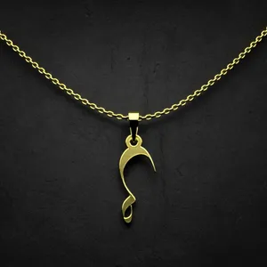 گردنبند طلا 18 عیار زنانه مدوپد مدل حرف ص کد I2-1-1701