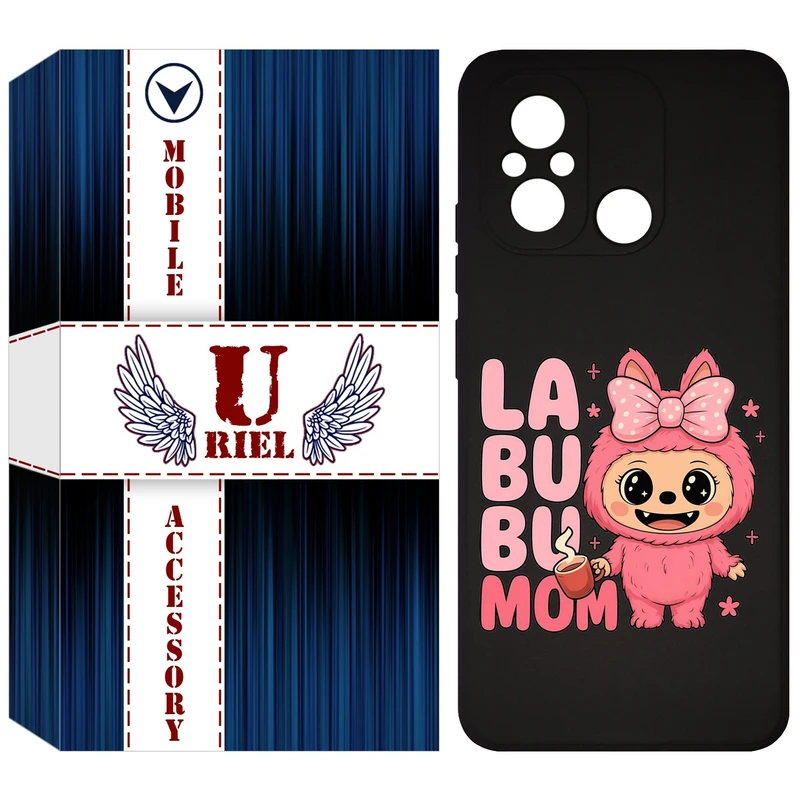کاور یوریل مدل KSH کد 136 طرح عروسک لبوبو مناسب برای گوشی موبایل شیائومی Redmi 12C