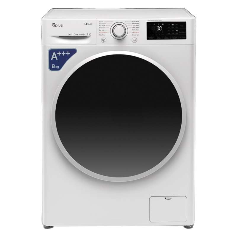 ماشین لباسشویی اتوماتیک جی پلاس مدل GWM-M870W ظرفیت 8 کیلوگرم