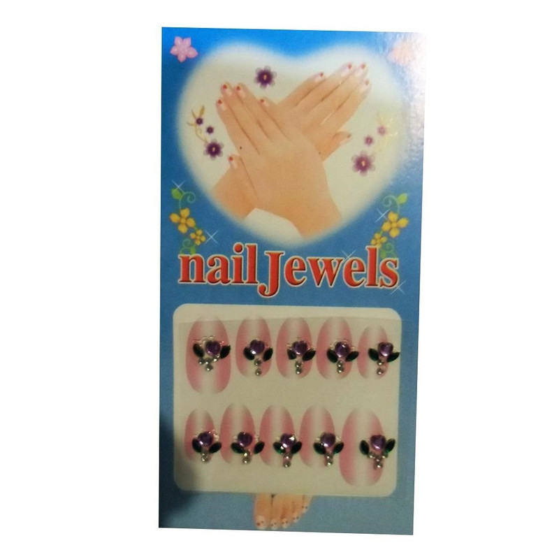 نگین ناخن مدل a01 مجموعه 6 عددی