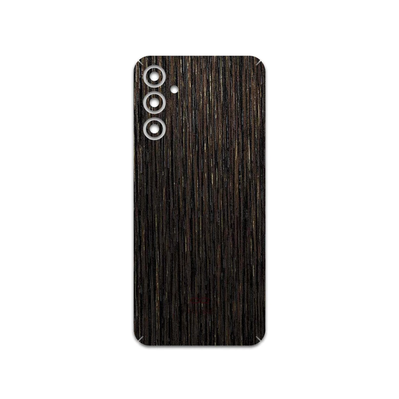 برچسب پوششی ماهوت مدل Dark-Gold-Stripes-Wood مناسب برای گوشی موبایل سامسونگ Galaxy M14