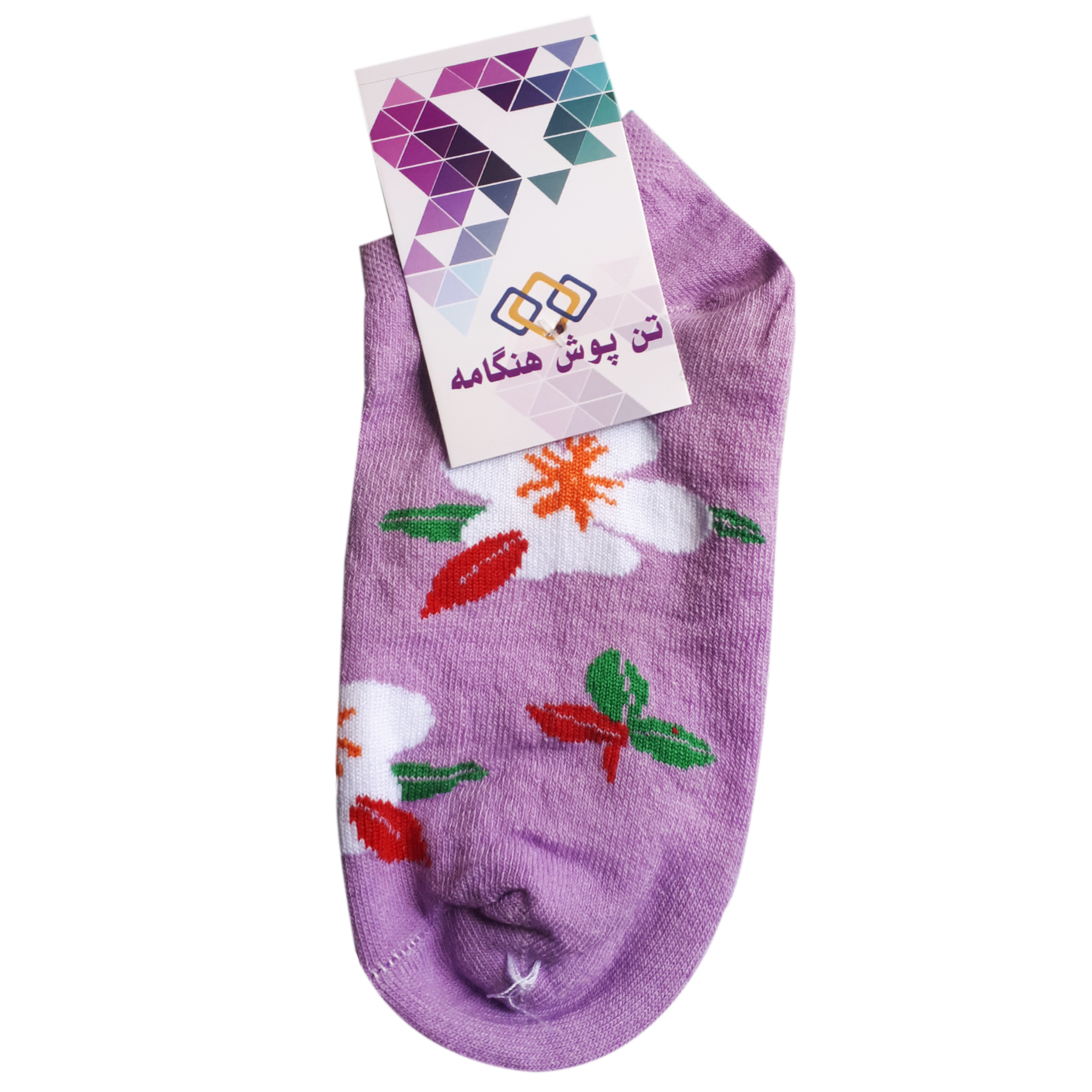 جوراب دخترانه تن پوش هنگامه مدل گل کد Bb01