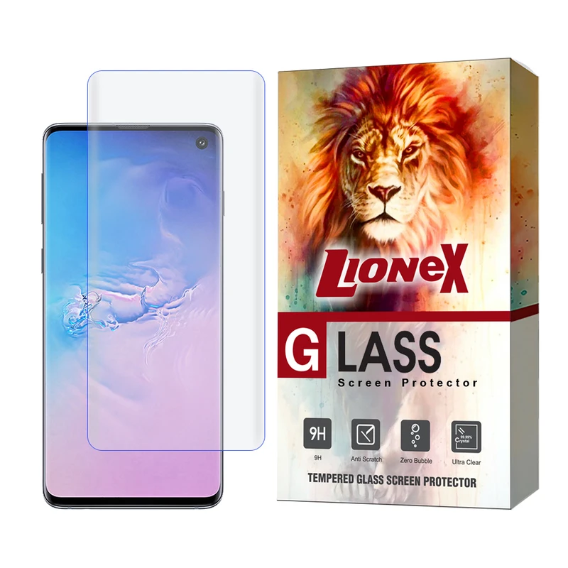 محافظ صفحه نمایش یووی لایونکس مدل UVLIGHTL مناسب برای گوشی موبایل سامسونگ Galaxy S10