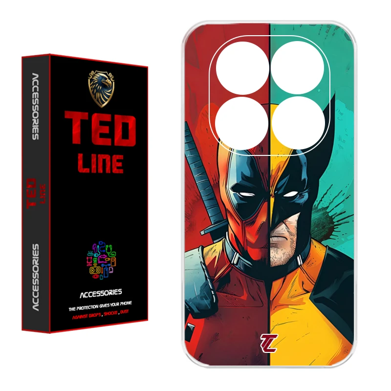 کاور تد لاین طرح ددپول و ولورین کد 1134 مناسب برای گوشی موبایل شیائومی Poco X7 / Redmi Note 14 Pro 4G