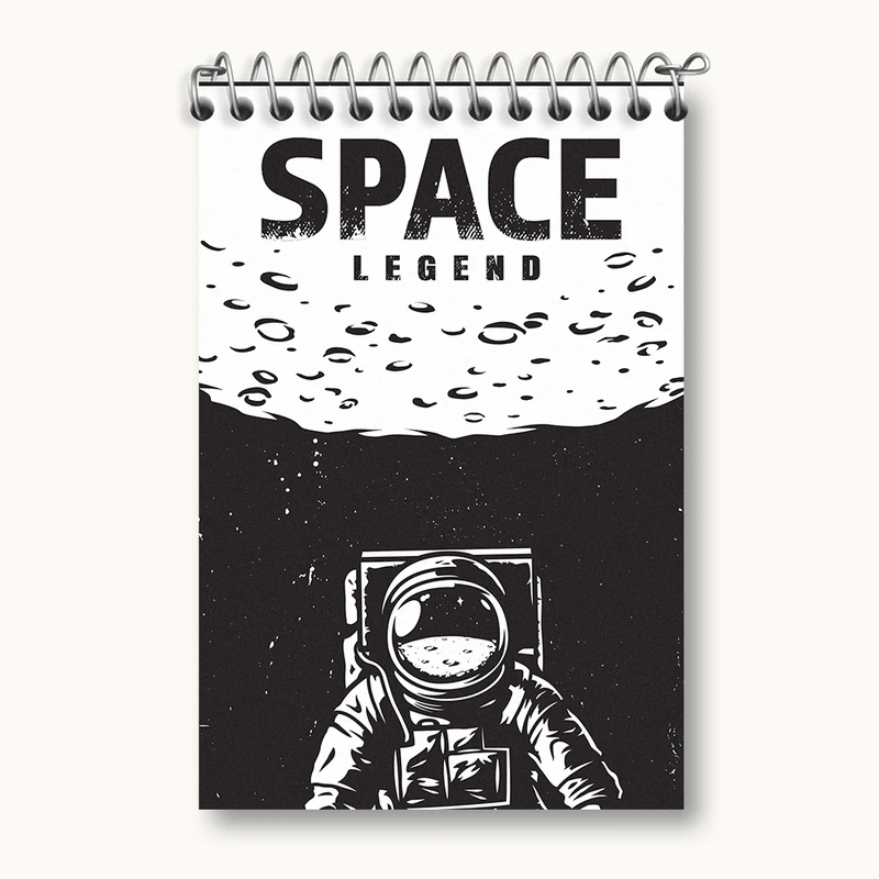 دفتر یادداشت 50 برگ خندالو مدل فضایی کد F2292