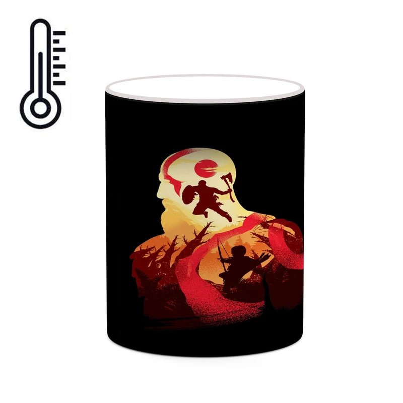 ماگ حرارتی کاکتی طرح گاد آف وار God Of War مدل mgh40449