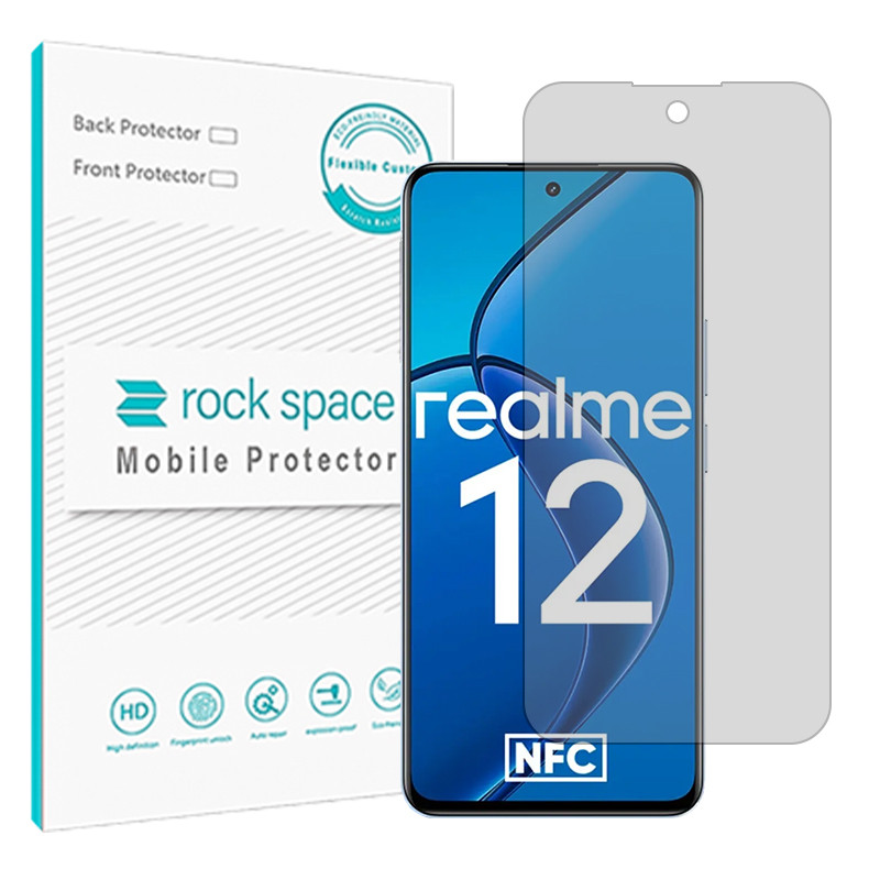 محافظ صفحه نمایش شفاف راک اسپیس مدل Resistant مناسب برای گوشی موبایل ریلمی 12 5G