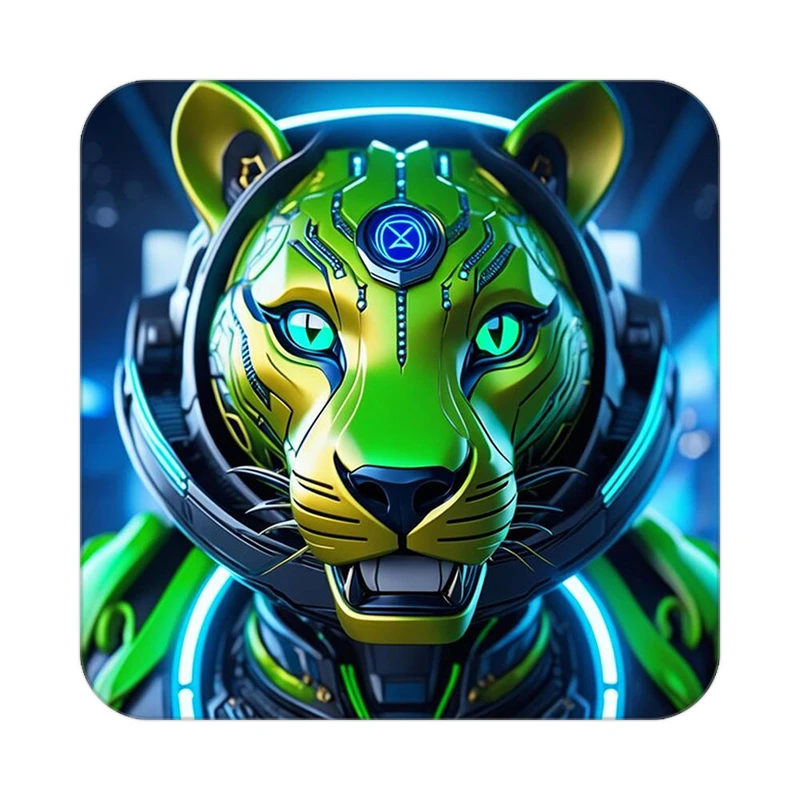 زیر لیوانی کاکتی طرح شیر مدل mp23849