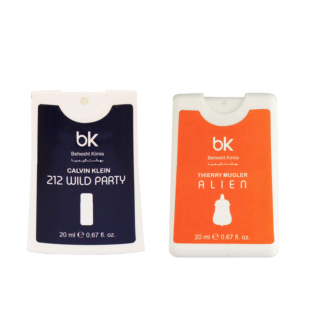 عطر جیبی بی کی مدل وایلد و الین حجم 20 میلی لیتر مجموعه 2 عددی