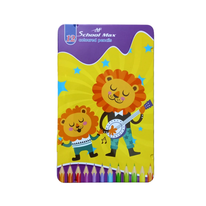 مداد رنگی 12 رنگ اسکول مکس کد 03