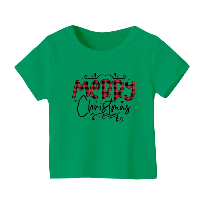 تی شرت آستین کوتاه بچگانه مدل نوشته کریسمس کد 20