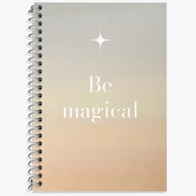 دفتر زبان 50 برگ خندالو مدل سه خط طرح Be Magical کد N2288