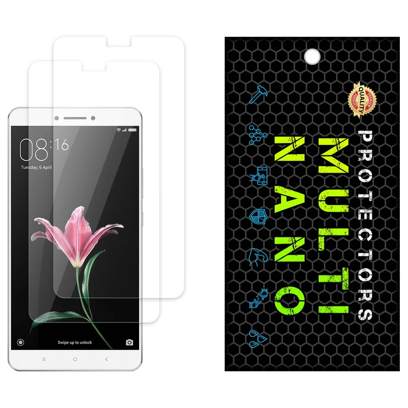 محافظ صفحه نمایش شفاف مولتی نانو مدل X-S2N مناسب برای گوشی موبایل شیائومی Mi Max Prime بسته دو عددی