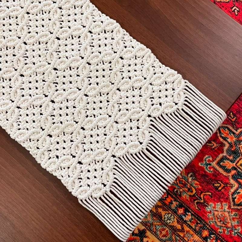 رومیزی مکرومه طرح محال مدل 04