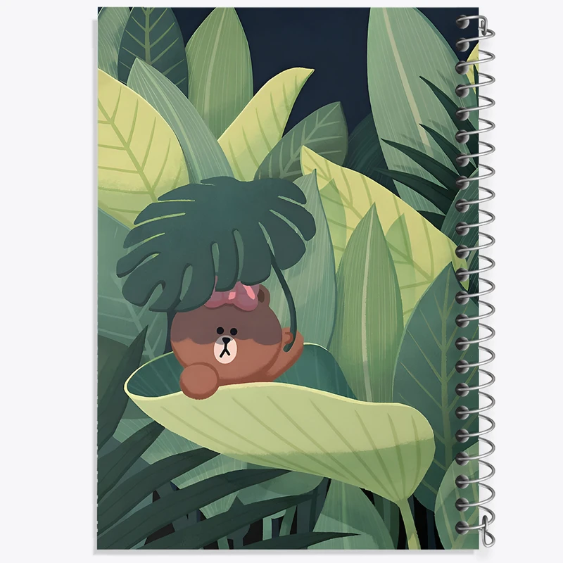 دفتر مشق 50 برگ خندالو طرح خرس کیوت کد N5104