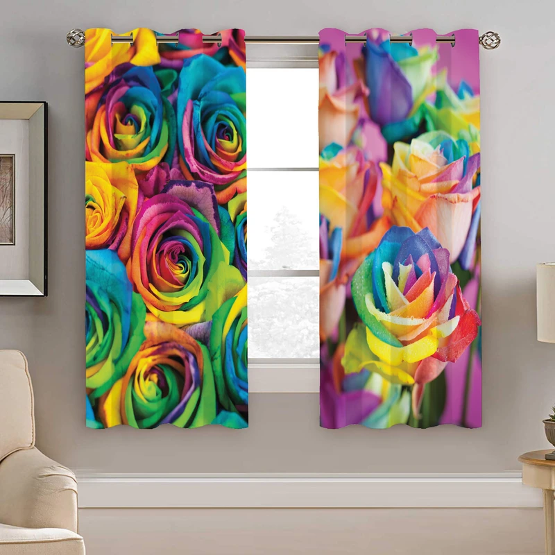 پرده نیروانا طرح گل مدل مخمل کد 8057 سایز 140×200 سانتی متر