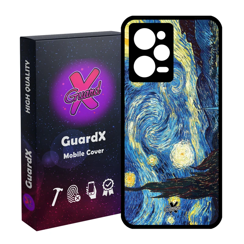 کاور گارد ایکس طرح Starry Night مدل Glass10110 مناسب برای گوشی موبایل شیائومی Redmi Note 12 Pro 5G/Poco X5 Pro 5G/Note 12 Pro Pro speed