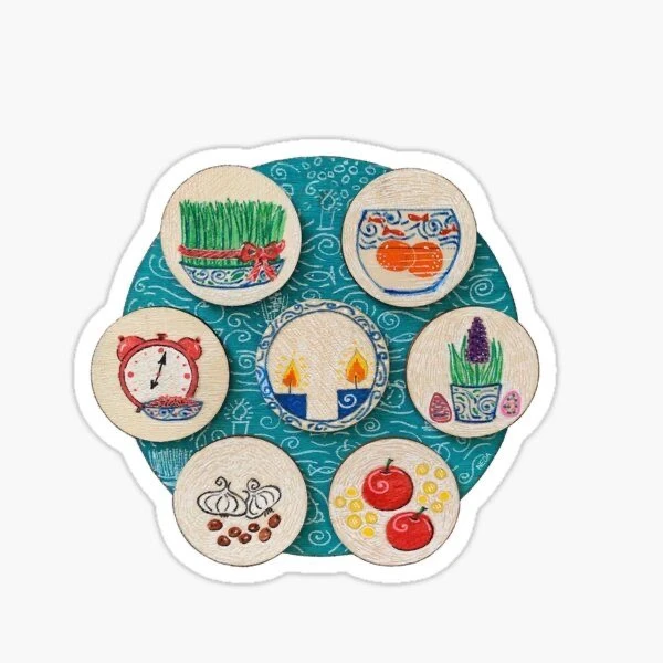 برچسب مدل هفت سین عید نوروز و سال نو کد 1036