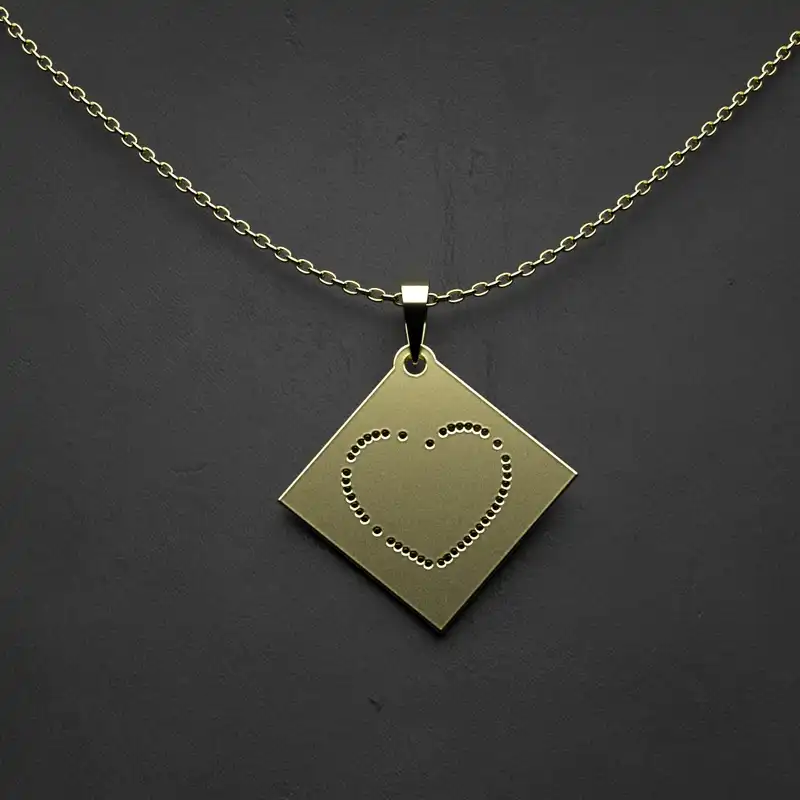 گردنبند طلا 18 عیار زنانه مدوپد مدل اشک اسلیمی کد CA10570