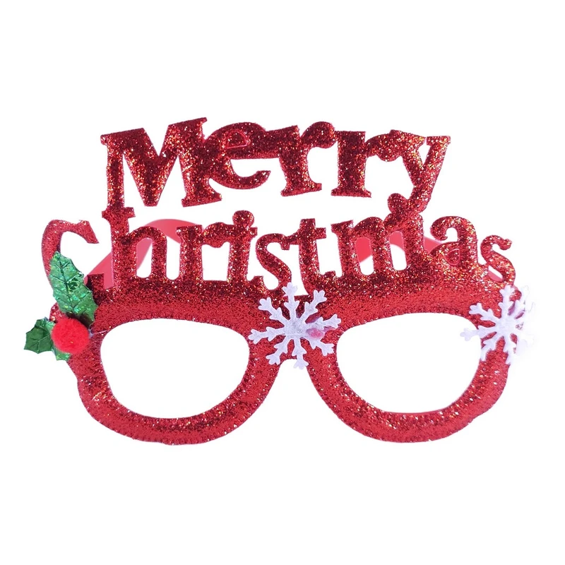 عینک مدل کریسمسی طرح merry christmas