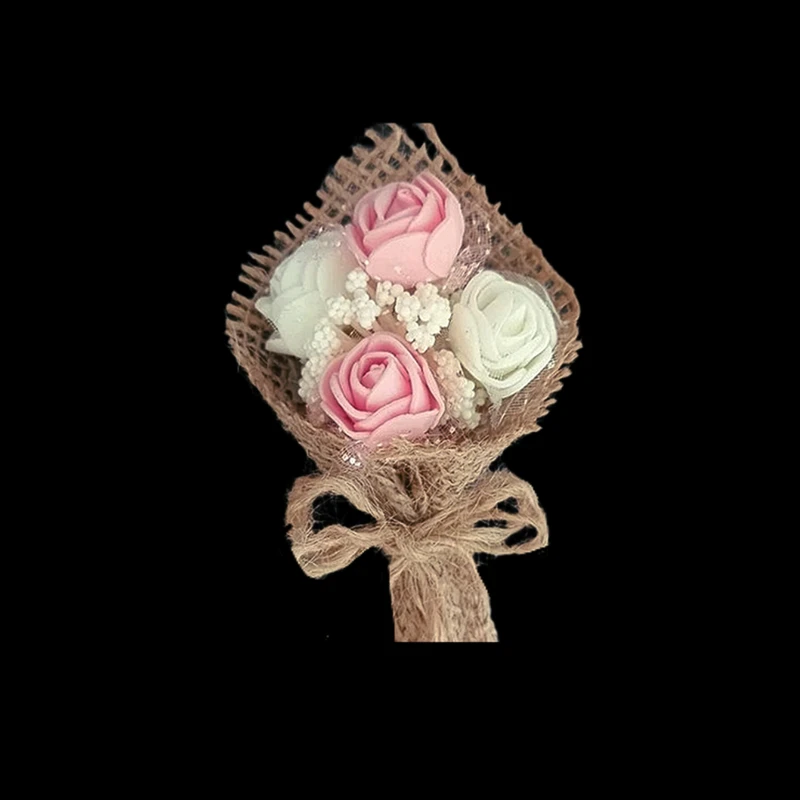 گیفت طرح دسته گل کنفی مدل عروس بسته ۱۰ عددی