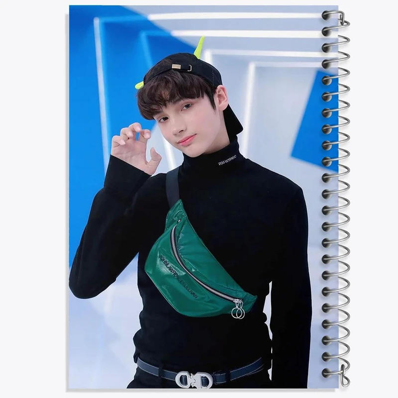 دفتر ژورنال نویسی 50 برگ خندالو مدل نقطه ای طرح هیونینگ کای گروه تی اکس تی TXT کد 11842