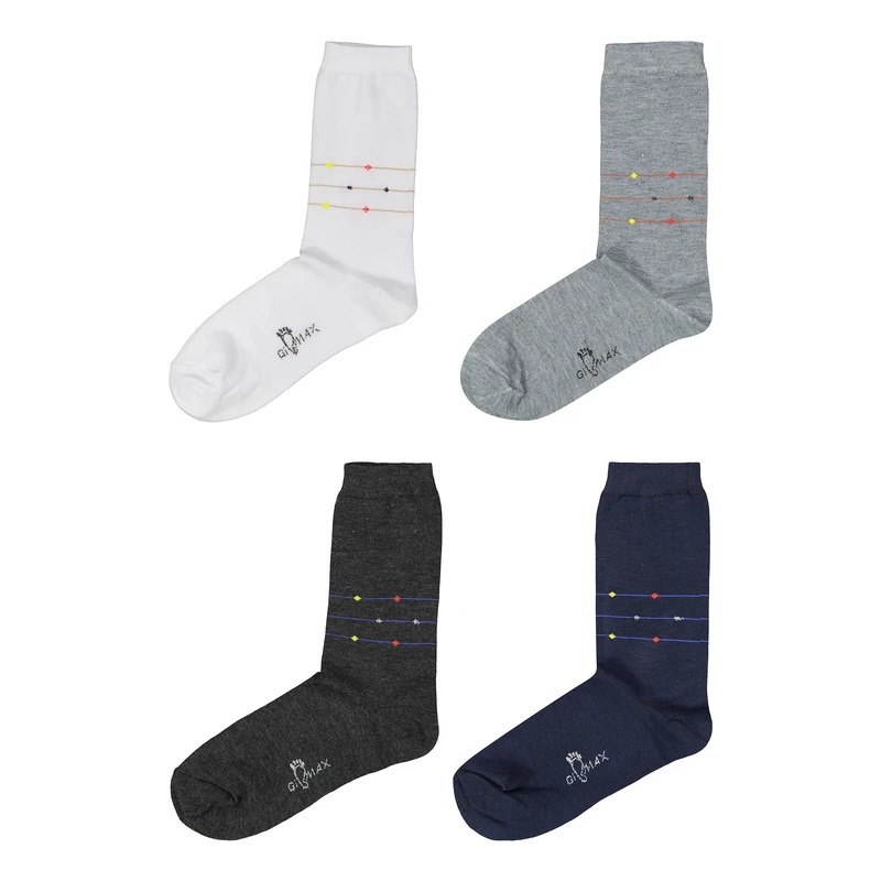 جوراب ساق بلند مردانه مدل HD22 بسته 4 عددی