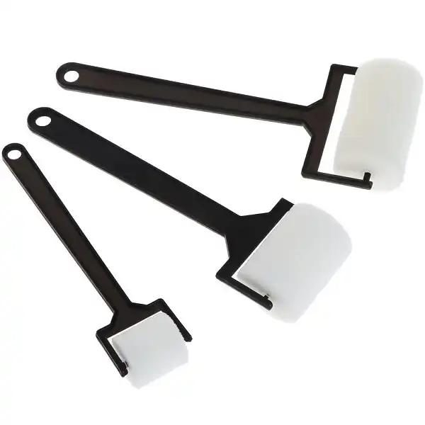 ابزار سفالگری به گز مدل غلطک چاپ طرح اسفنجی مجموعه 3 عددی