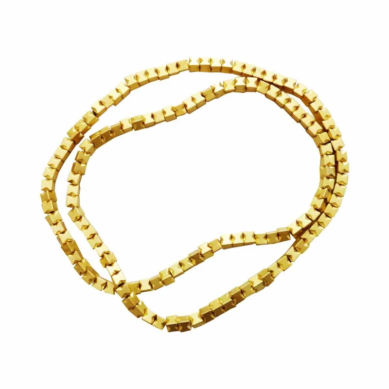 مهره دستبند مدل حدید چند وجهی کد MO-1004  مجموعه 40 عددی