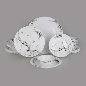 سرویس غذاخوری 25 پارچه گلدن اوپال مدل ماربل کد Carine 