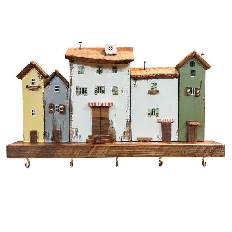 جاکلیدی دیواری مدل دهکده فانتزی کد 5333z