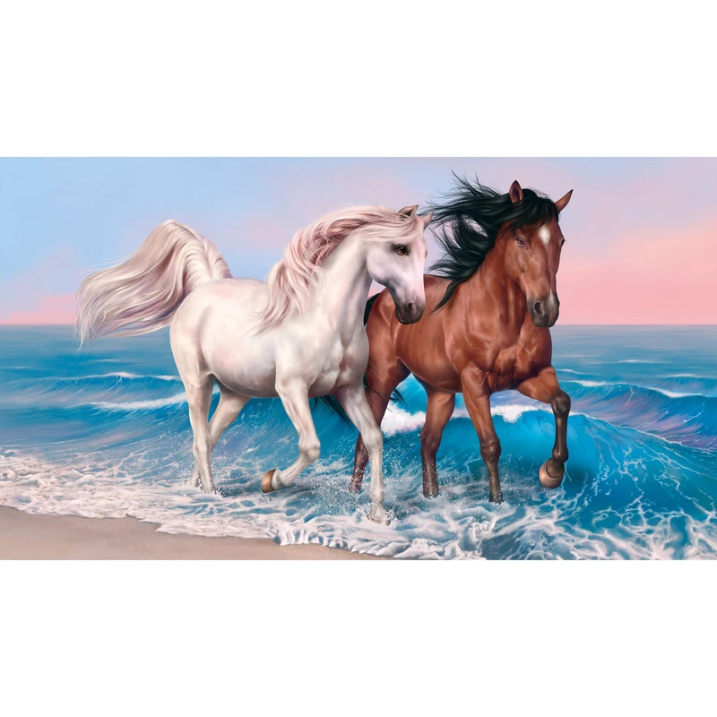 تابلو شاسی طرح اسب و دریا مدل T7920