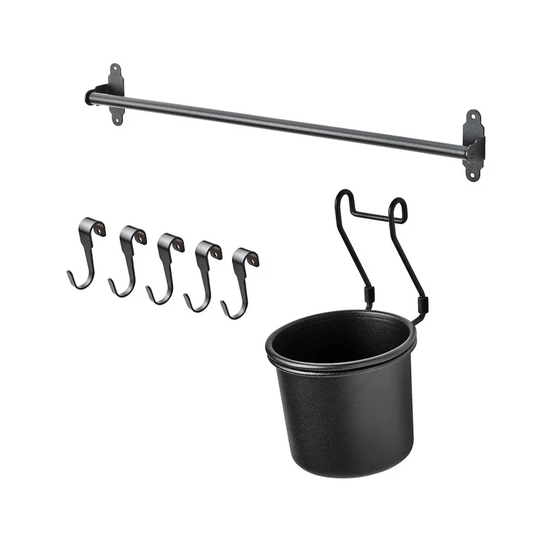 استند دیواری آشپزخانه ایکیا مدل HULTARP-60 به همراه جاقاشقی وقلاب