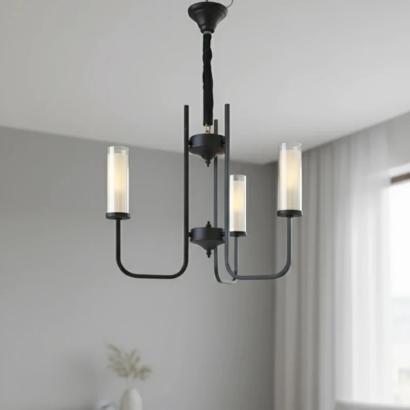 لوستر 3 شعله شاهان تک مدل 3L.SHAHAN