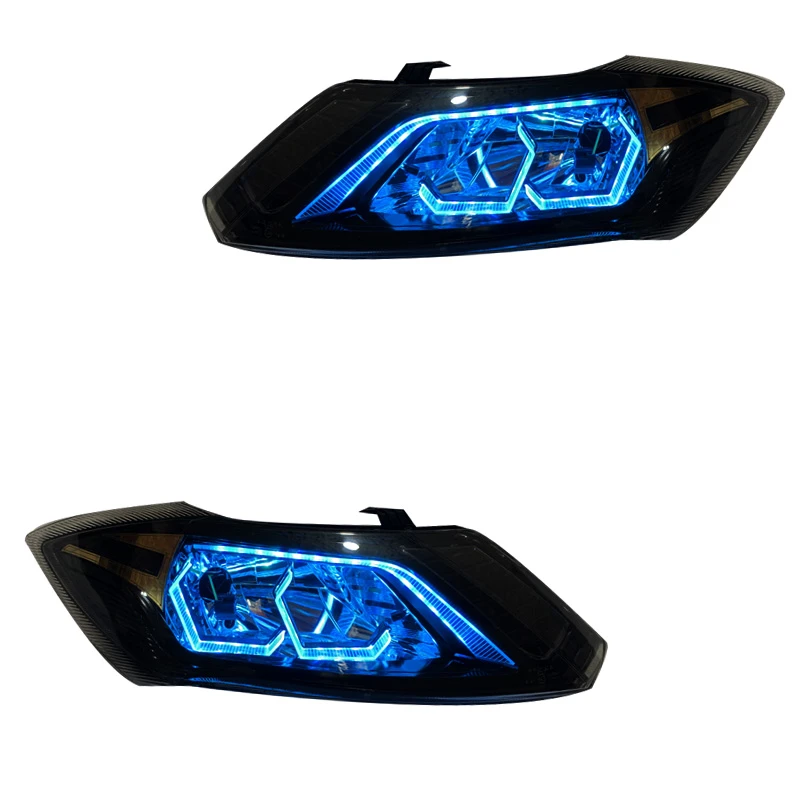 چراغ جلو خودرو گروه پژوهش صنعت مدرن مدل 3D-Hexa-Ice مناسب برای ساینا،کوئیک بسته دو عددی