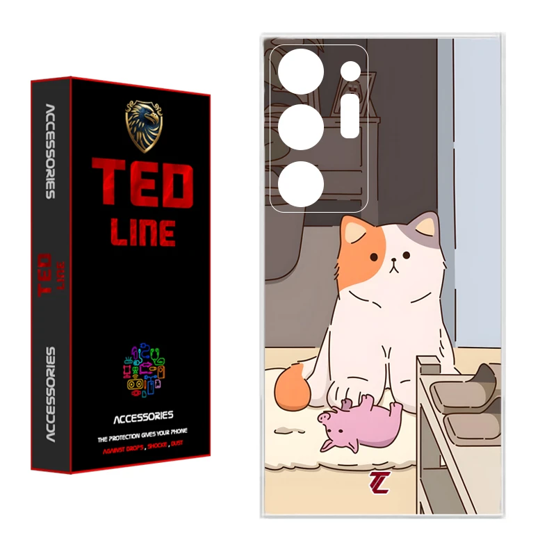 کاور تدلاین طرح گربه کد 1192 مناسب برای گوشی موبایل سامسونگ Galaxy Note 20 Ultra