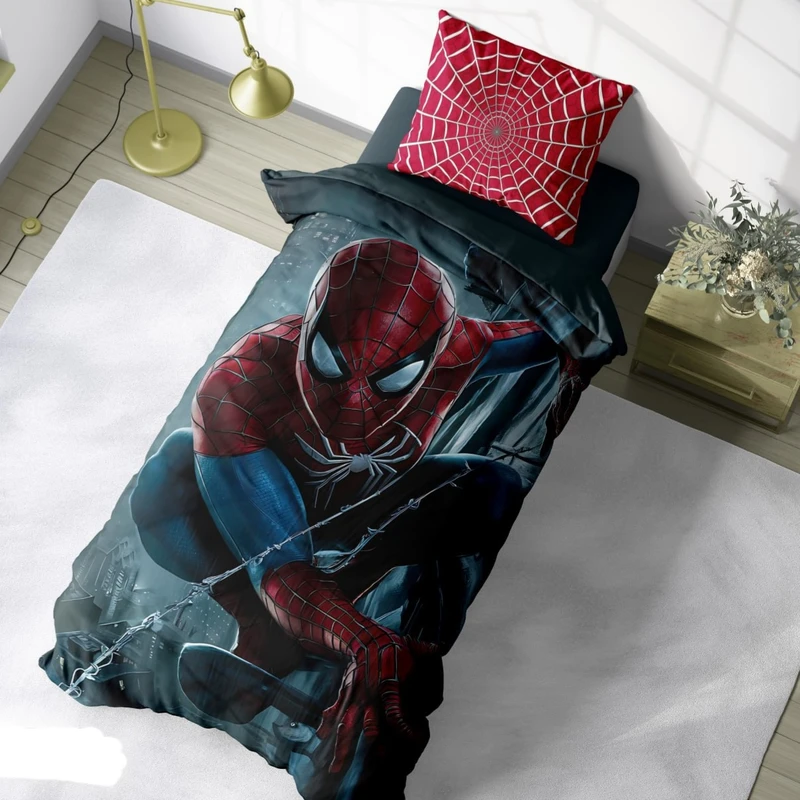 سرویس خواب 1 نفر 4 تکه مدل مرد عنکبوتی کد 1284