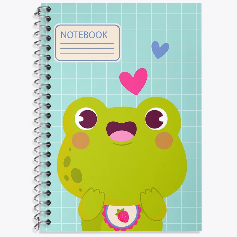 دفتر لغت 50 برگ خندالو طرح قورباغه کد N397