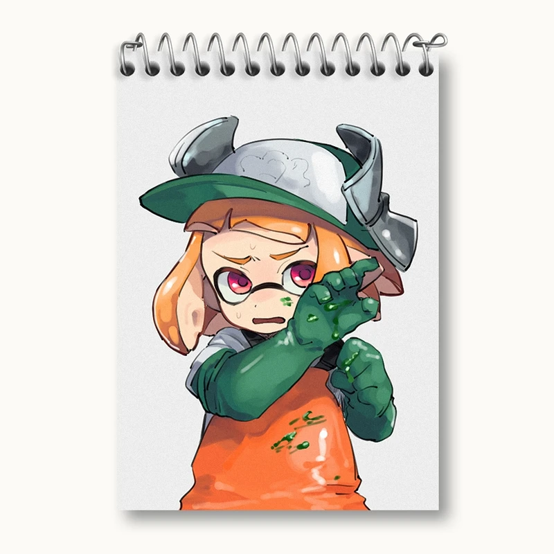 دفتر یادداشت 50 برگ خندالو مدل بازی اسپلاتون (Splatoon) کد 33293