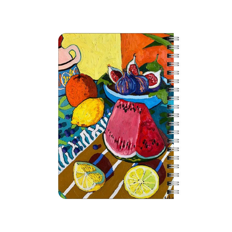 دفترچه یادداشت بامبیلیپ مدل چوبی طرح هندوانه انجیر لیموترش کد 5700830