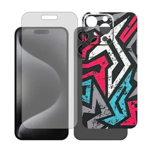 Glass Together model Matte screen protector Suitable for Apple iPhone 16 Pro Max mobile phone with back cover sticker 