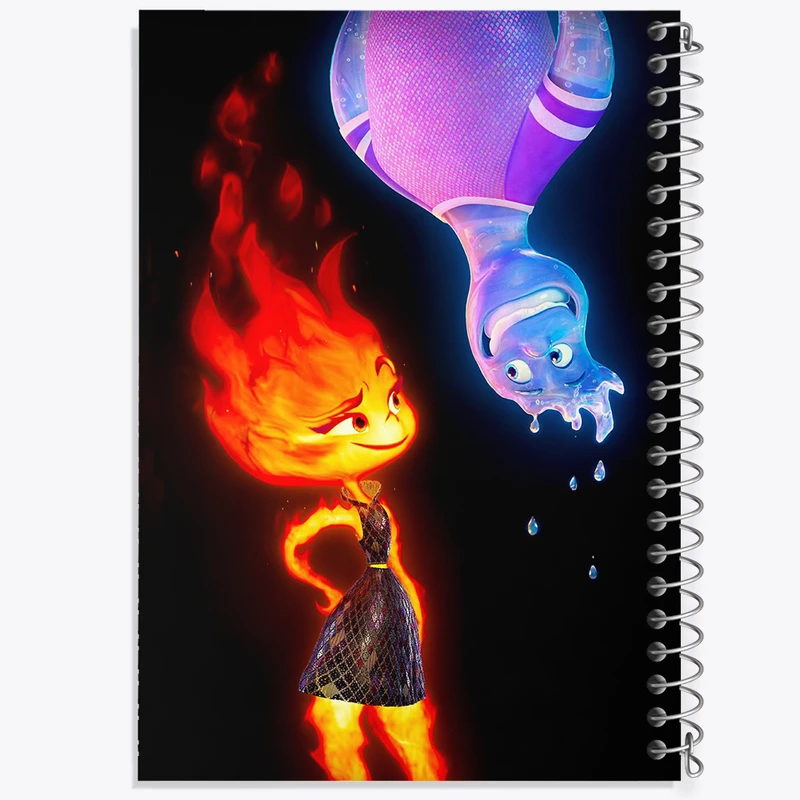 دفتر مشق 50 برگ خندالو طرح بنیادین Elemental کد 31035