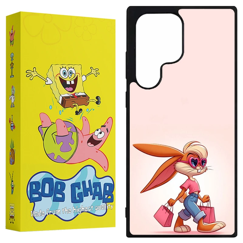 کاور باب قاب طرح خرگوش مدل BCPS22U مناسب برای گوشی موبایل سامسونگ Galaxy S22 Ultra 5G