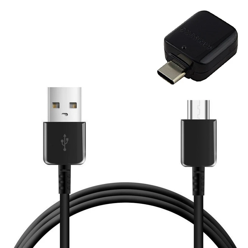 کابل تبدیل USB به USB-C مدل EP-DG950CBE طول 1.2 متر به همراه مبدل OTG USB-C