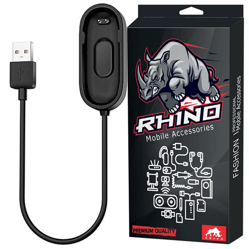 کابل شارژ راینو مدل R-Charge مناسب برای ساعت هوشمند شیائومی Mi Band 4