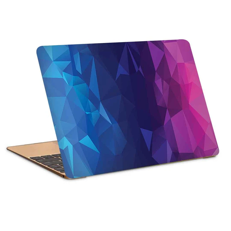 استیکر لپ تاپ طرح vibrant blue pink low polyکد c-961مناسب برای لپ تاپ 15.6 اینچ