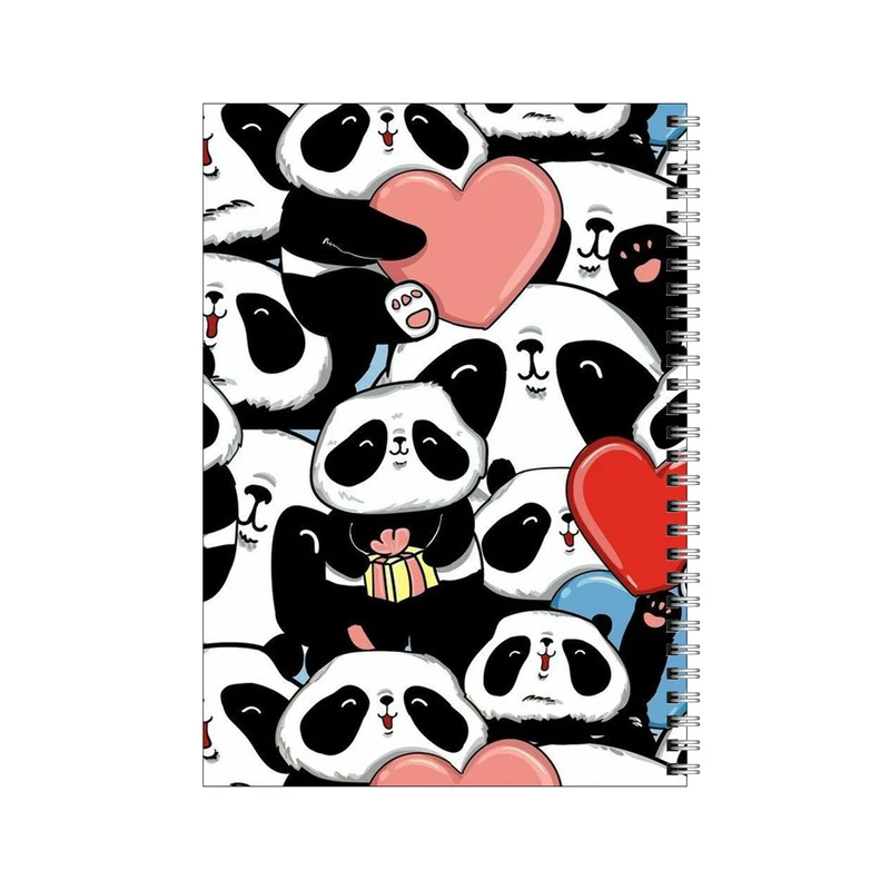 دفتر مشق 80 برگ بامبیلیپ طرح پاندا و قلب کد 4830219